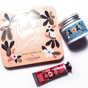 L'Occitane + Rifle Paper Co. Shea Cream Gift Tin